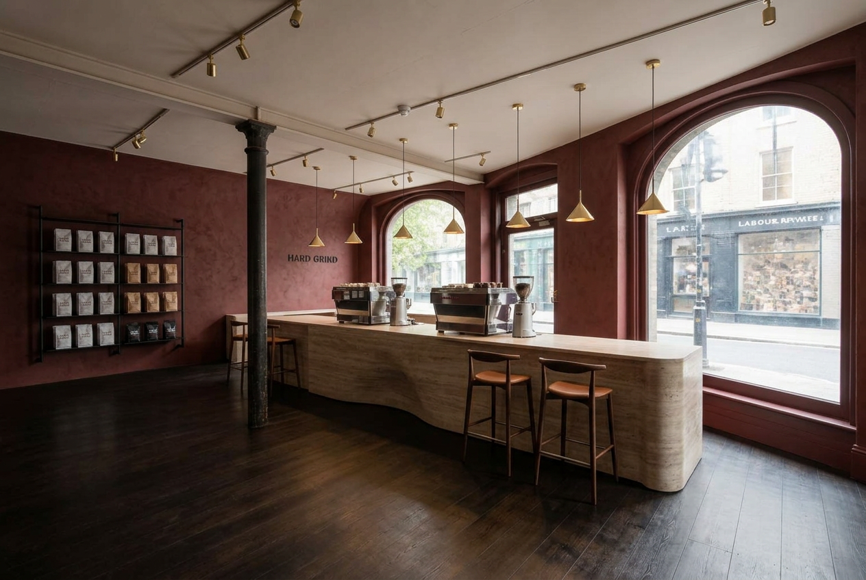 Premium coffee store — concept