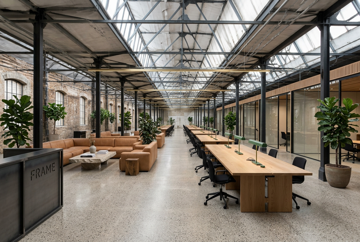 Flexible workspace floor — concept